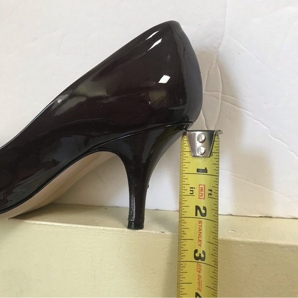 Salvatore Ferragamo Vara Open Peep Toe Pumps Bow Logo Patent Leather Shoes Heels - Picture 13 of 16